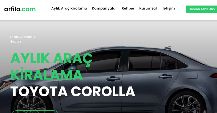 Arfilo Konforunuz İçin Yolda!