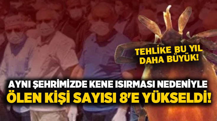 Aynı şehrimizde kene ısırması nedeniyle ölen kişi sayısı 8’e yükseldi!
