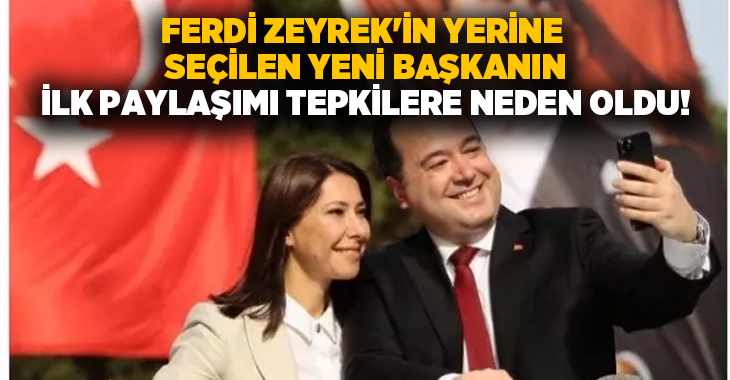 Ferdi Zeyrek’in yerine seçilen yeni başkanın ilk paylaşımı tepkilere neden oldu!