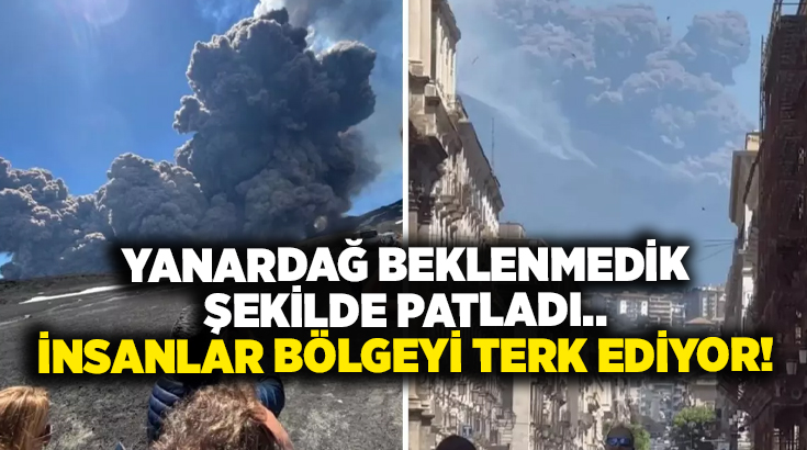 Yanardağ beklenmedik şekilde patladı.. İnsanlar bölgeyi terk ediyor!