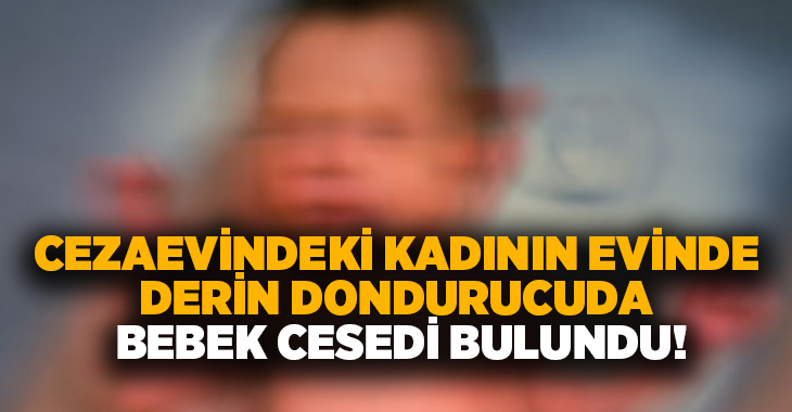 Cezaevindeki kadının evinde derin dondurucuda bebek cesedi bulundu!