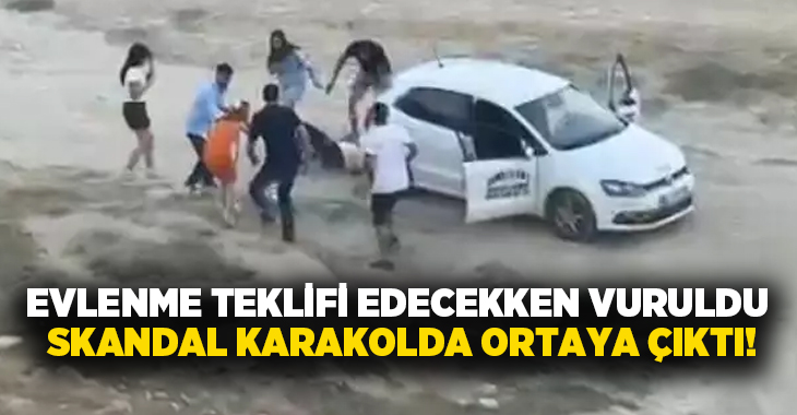 Evlenme teklifi edecekken vuruldu.. Skandal karakolda ortaya çıktı!