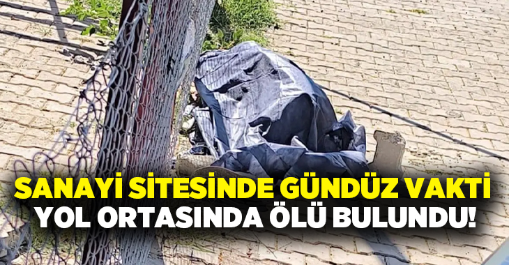 Sanayi sitesinde gündüz vakti yol ortasında ölü bulundu!