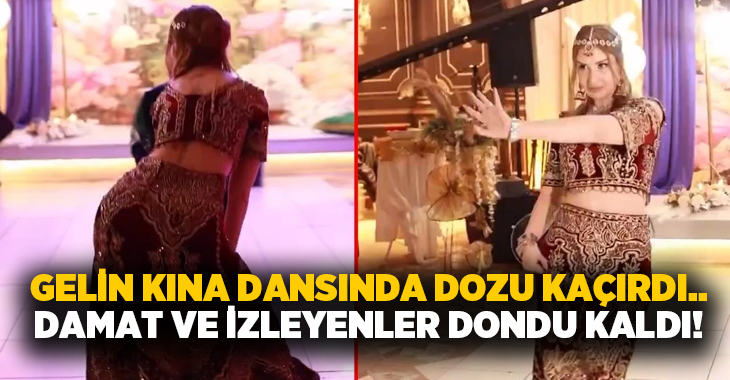 Gelin kına dansında dozu kaçırdı.. Damat ve izleyenler dondu kaldı!