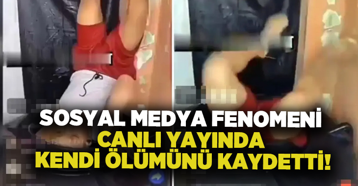 Sosyal medya fenomeni canlı yayında kendi ölümünü kaydetti!