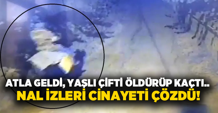 Atla geldi, yaşlı çifti öldürüp kaçtı.. Nal izleri cinayeti çözdü!