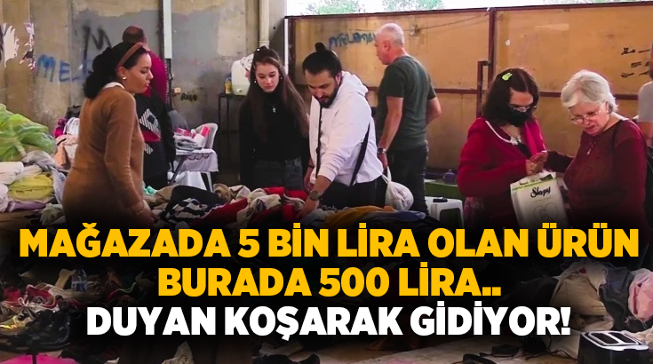 Mağazada 5 bin lira olan ürün burada 500 lira.. Duyan koşarak gidiyor!