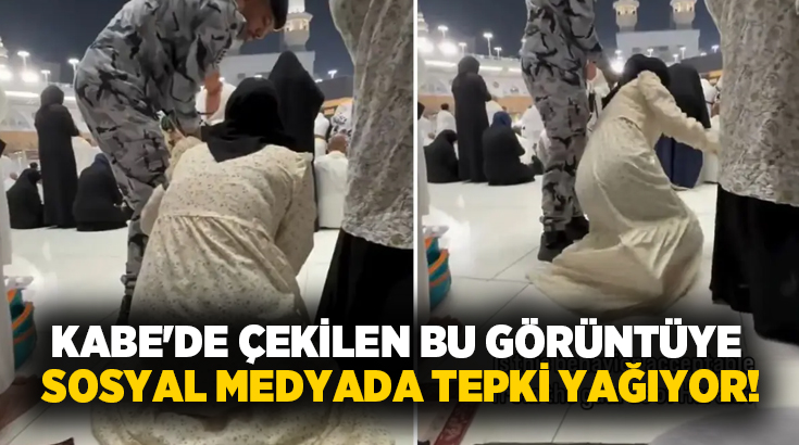 Kabe’de çekilen bu görüntüye sosyal medyada tepki yağıyor!