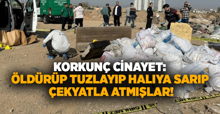 Korkunç cinayet: Öldürüp tuzlayıp halıya sarıp çekyatla atmışlar!