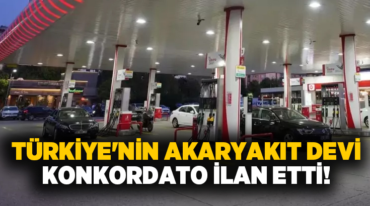 Türkiye’nin akaryakıt devi konkordato ilan etti!