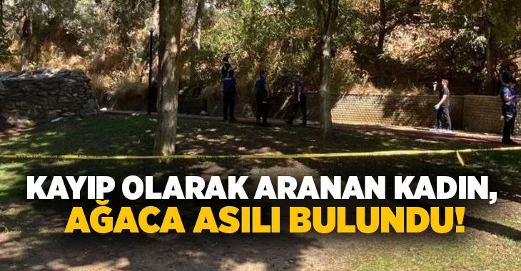 Kayıp olarak aranan kadın, ağaca asılı bulundu!