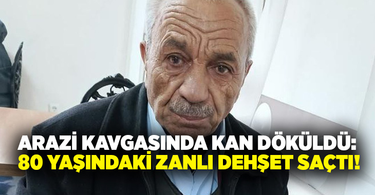Arazi kavgasında kan döküldü: 80 yaşındaki zanlı dehşet saçtı!