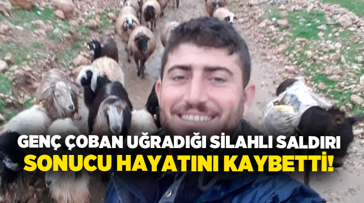 Genç çoban uğradığı silahlı saldırı sonucu hayatını kaybetti!