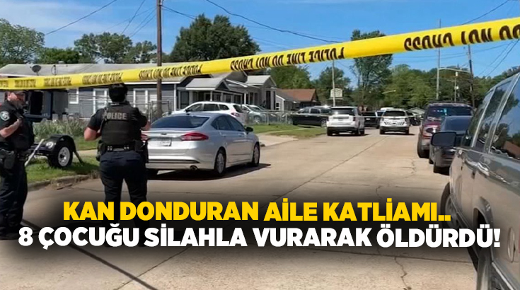 Kan donduran aile katliamı.. 8 çocuğu silahla vurarak öldürdü!