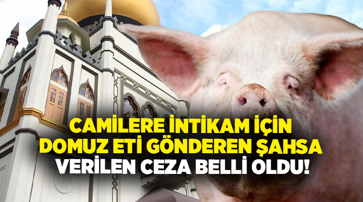 Camilere intikam için domuz eti gönderen şahsa verilen ceza belli oldu!