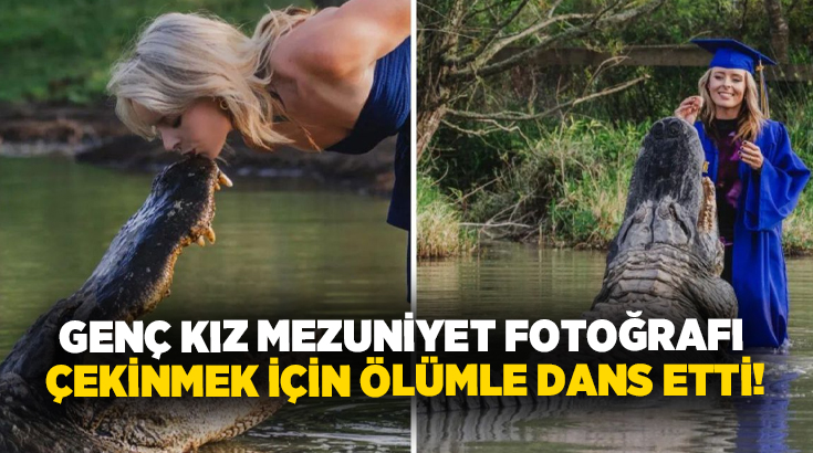 Genç kız mezuniyet fotoğrafı çekinmek için ölümle dans etti!