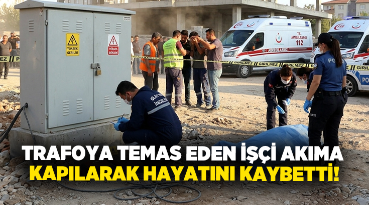 Trafoya temas eden işçi akıma kapılarak hayatını kaybetti!