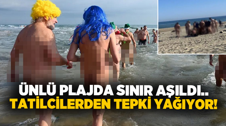 Ünlü plajda sınır aşıldı.. Tatilcilerden tepki yağıyor!