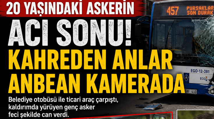 20 yaşındaki asker feci kazada hayatını kaybetti: O anlar kameraya yansıdı!