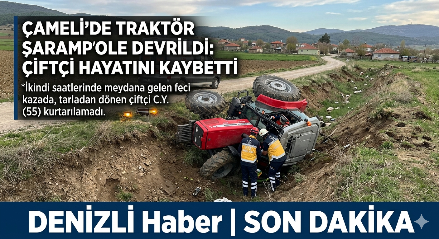 Denizli’de Kahreden Kaza: Traktörün Altında Kalan Çiftçi Hayatını Kaybetti!