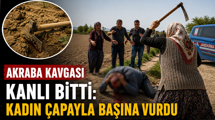 Akraba kavgası kanlı bitti: Kadın çapayla başına vurarak yaraladı!