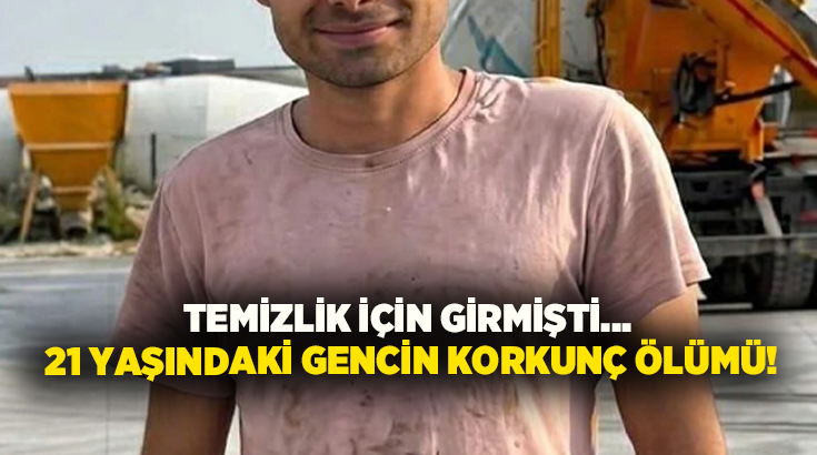 Korkunç ölüm.. Temizlik için girdiği makine aniden çalıştı!