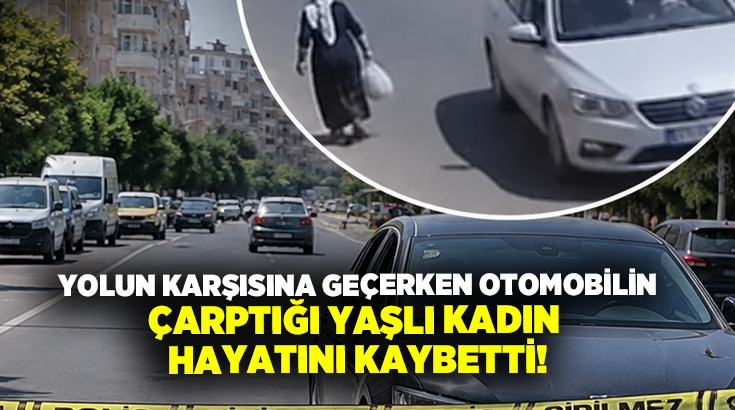 Yolun karşısına geçerken otomobilin çarptığı yaşlı kadın hayatını kaybetti!