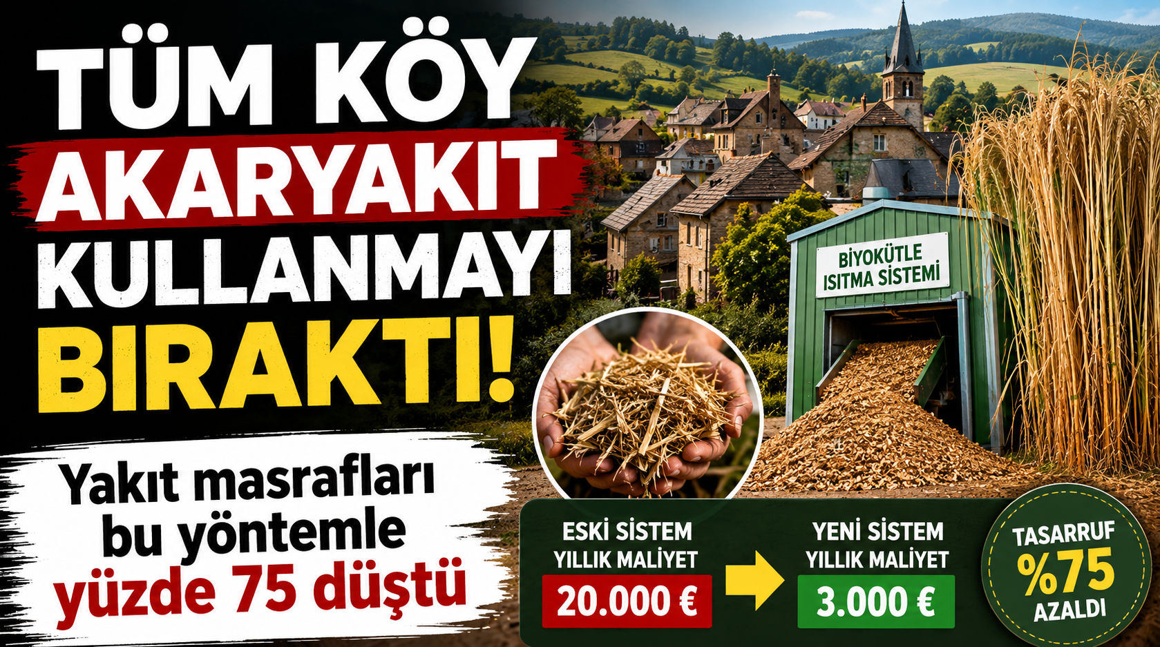 Tüm köy akaryakıt kullanmayı bıraktı.. Yakıt masrafları bu yöntemle yüzde 75 düştü!