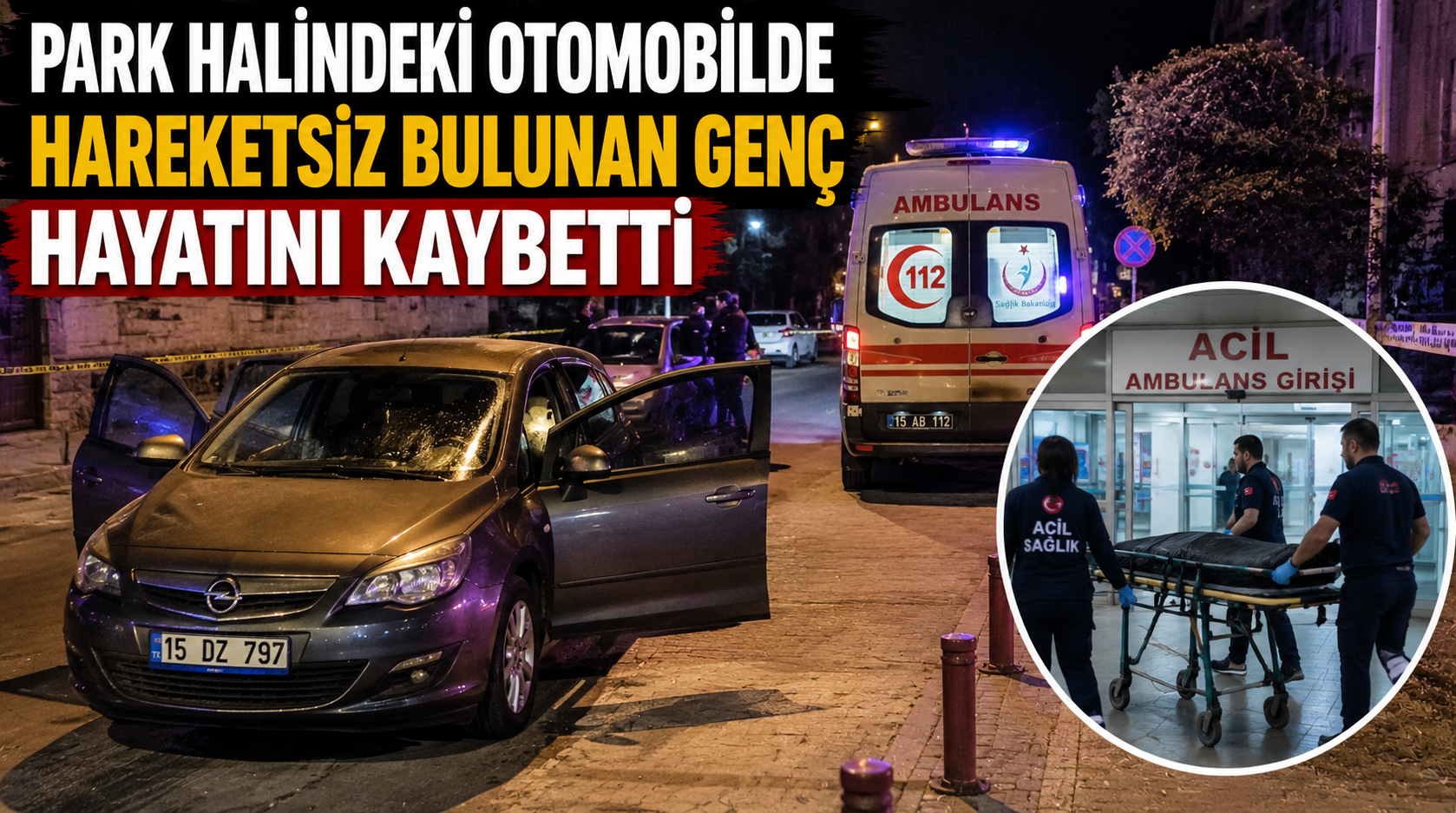 Park halindeki otomobilde hareketsiz bulunan 25 yaşındaki genç hayatını kaybetti!