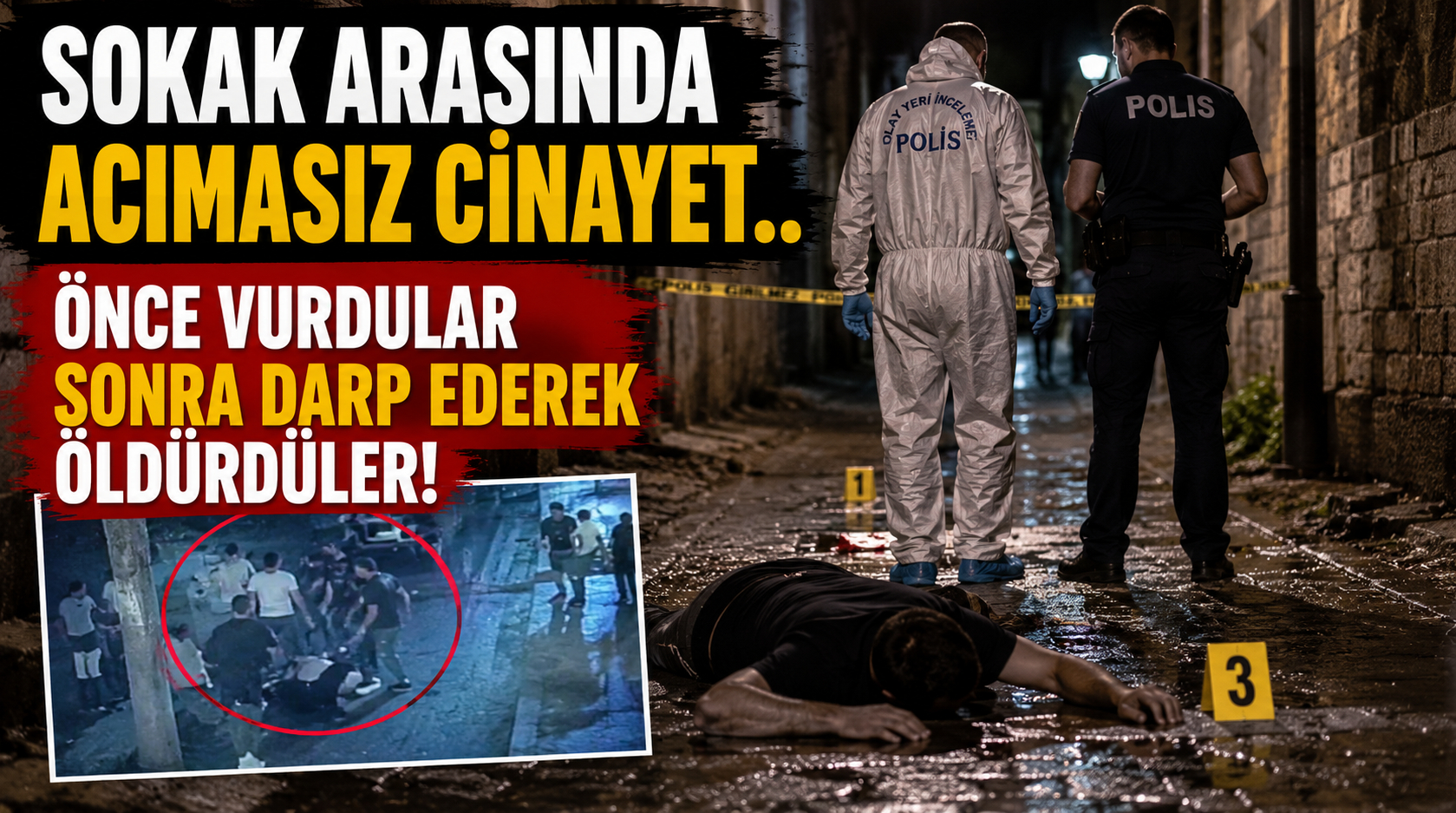 Sokak arasında acımasız cinayet.. Önce vurdular sonra darp ederek öldürdüler!