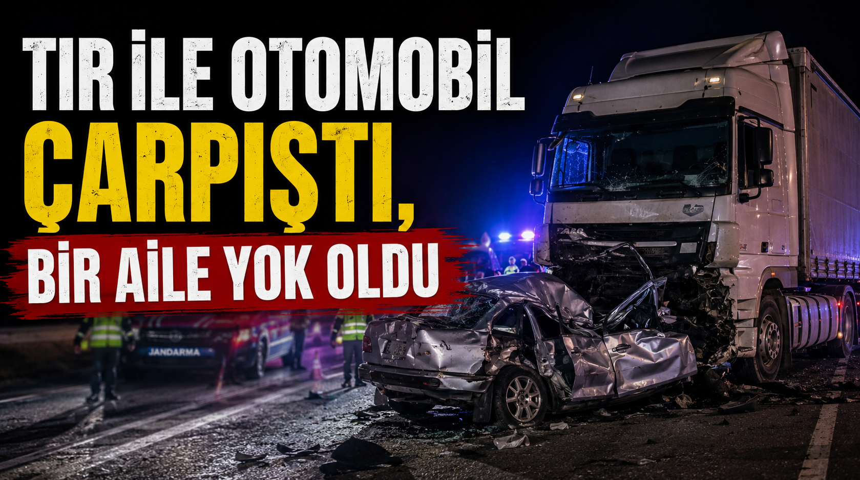 Bir tır ile otomobilin çarpıştı.. Aynı aileden 3 kişi yaşamını yitirdi!