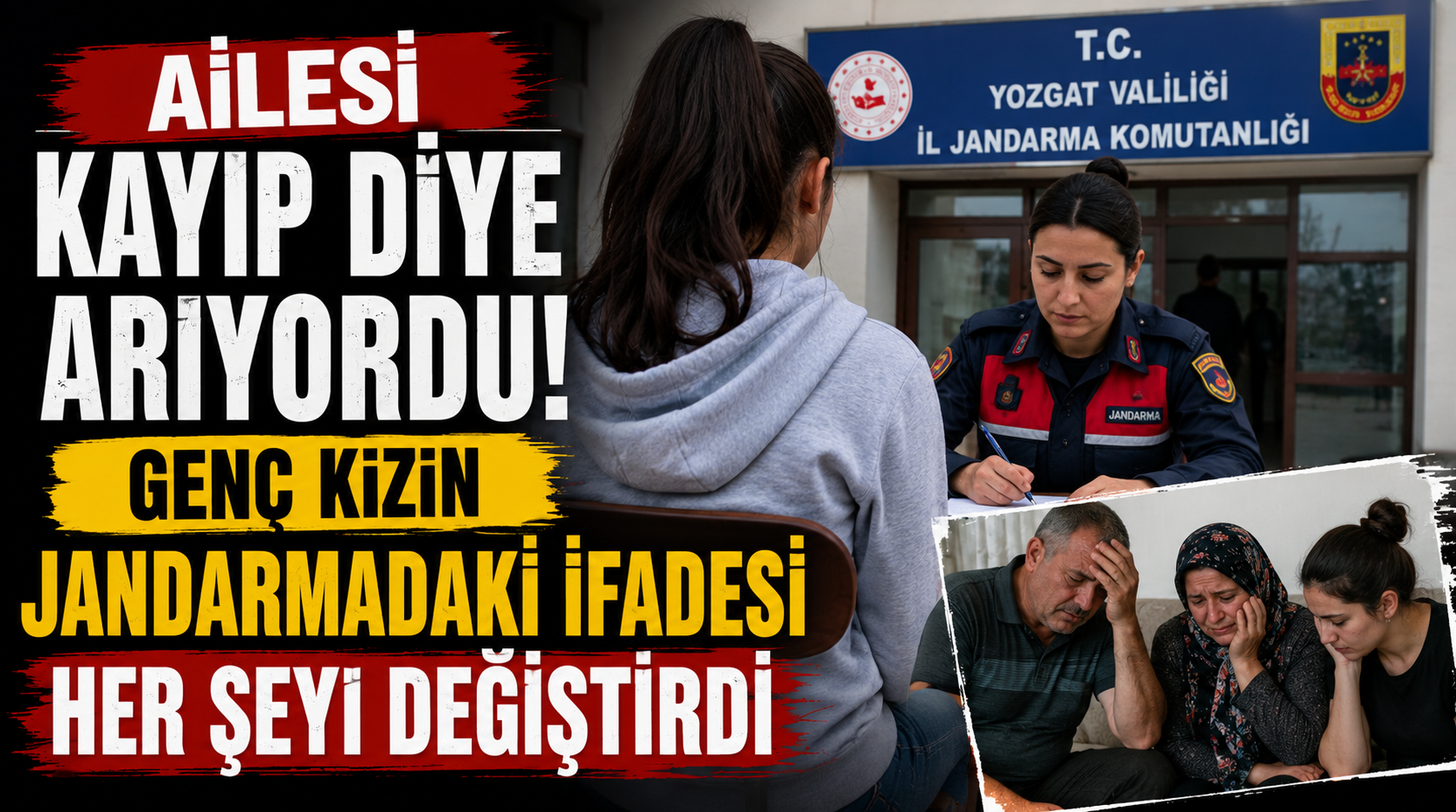 Ailesi kayıp diye arıyordu! Genç kızın Jandarmadaki ifadesi her şeyi değiştirdi!