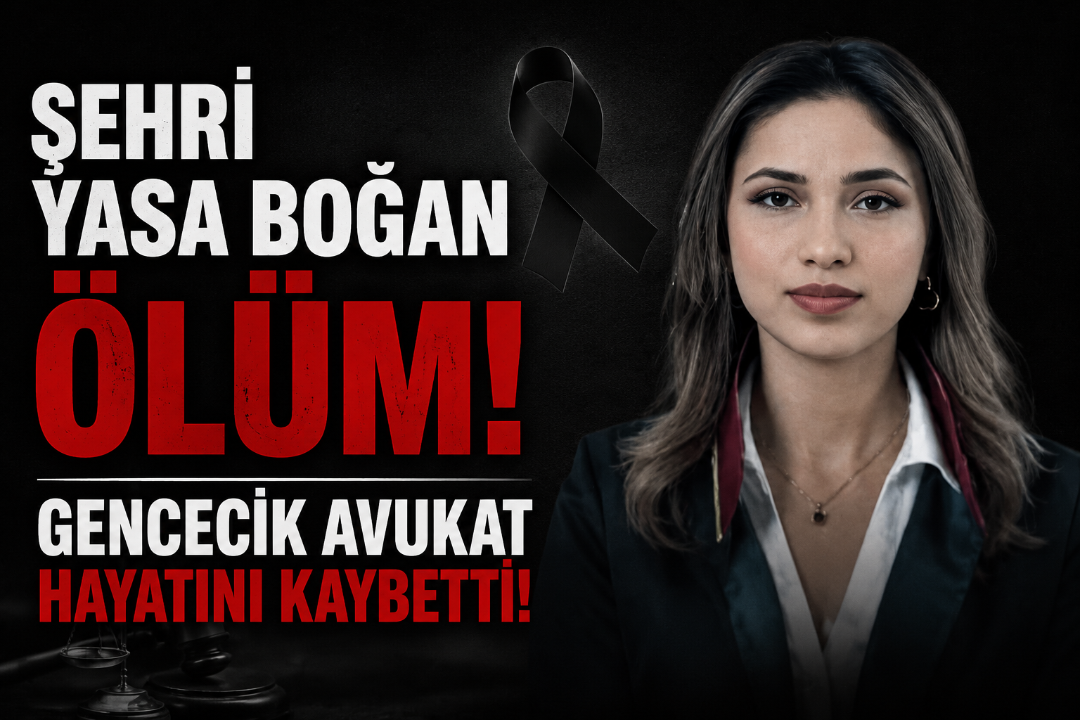 Şehri yasa boğan ölüm! Gencecik avukat hayatını kaybetti!