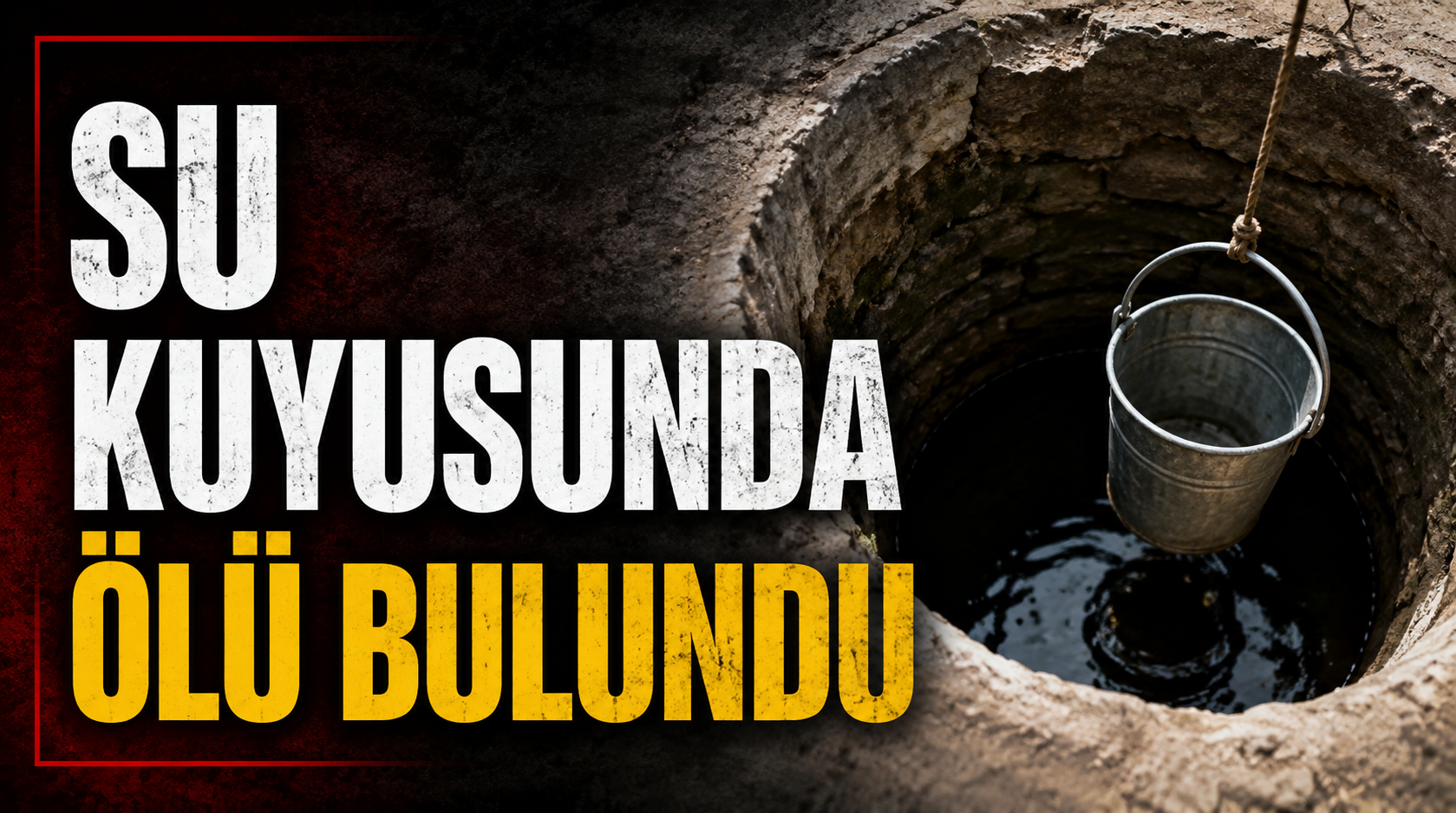 Mahalledeki su kuyusunda hareketsiz olarak bulundu!