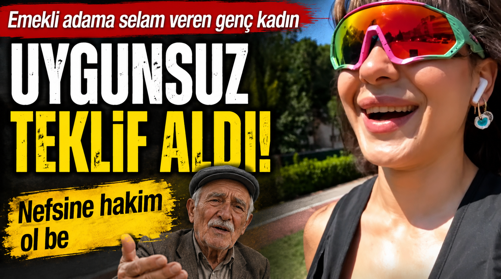 Emekli adama selam veren genç kadın uygunsuz teklif aldı: Nefsine hakim ol be