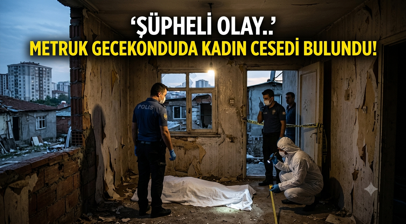 Şüpheli olay.. Metruk gecekonduda kadın cesedi bulundu!