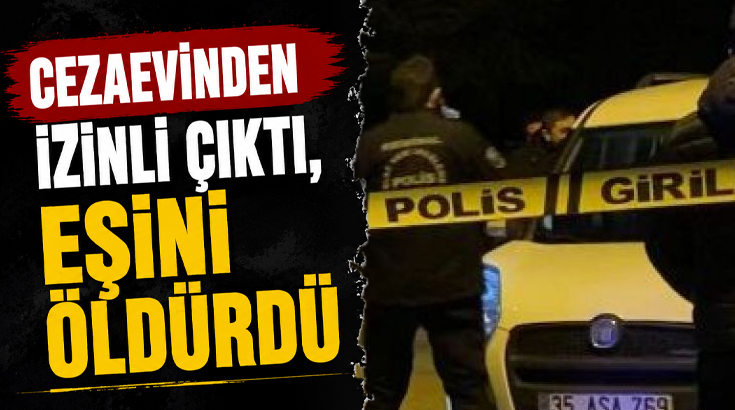 Cezaevinden izinli çıktı… Eşini öldürdükten sonra yaşamına son verdi!