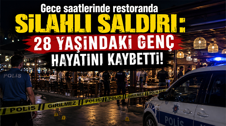 Gece saatlerinde restoranda silahlı saldırı: 28 yaşındaki genç hayatını kaybetti!