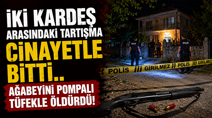 İki kardeş arasındaki tartışma cinayetle bitti.. Ağabeyini pompalı tüfekle öldürdü!
