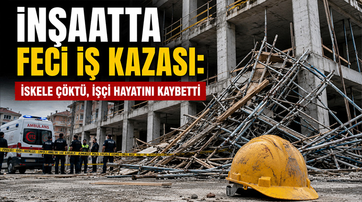 İnşaatta feci iş kazası: İskele çöktü, İşçi hayatını kaybetti!