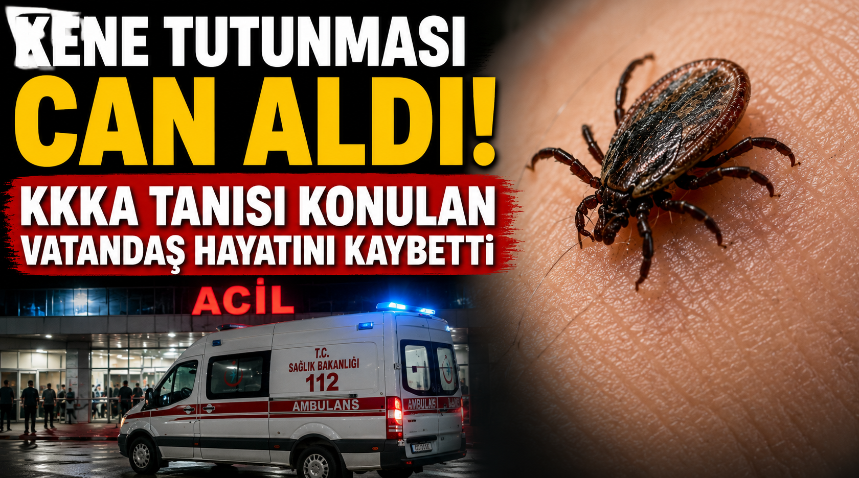 Kene tutunması can aldı! KKKA tanısı konulan vatandaş hayatını kaybetti!