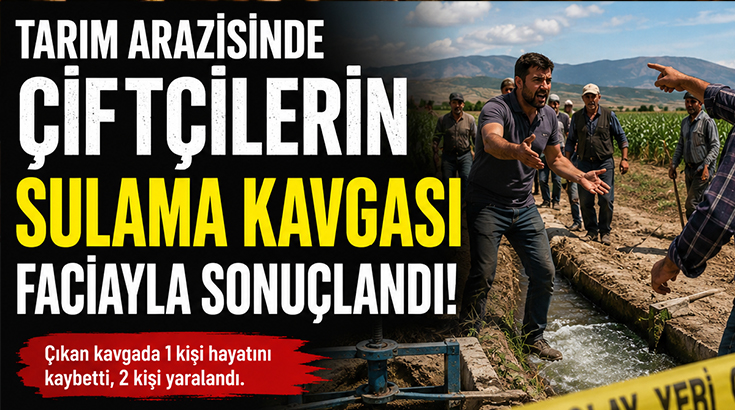 Tarım arazisinde çiftçilerin sulama kavgası faciayla sonuçlandı!