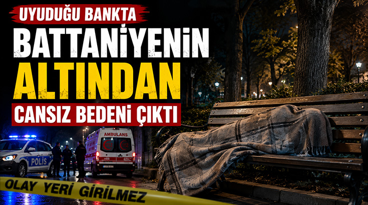 Uyuduğu bankta battaniyenin altından cansız bedeni çıktı!
