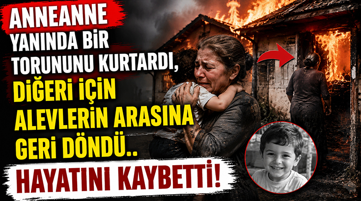 Anneanne yanında bir torununu kurtardı, diğeri için alevlerin arasına geri döndü.. Hayatını kaybetti!
