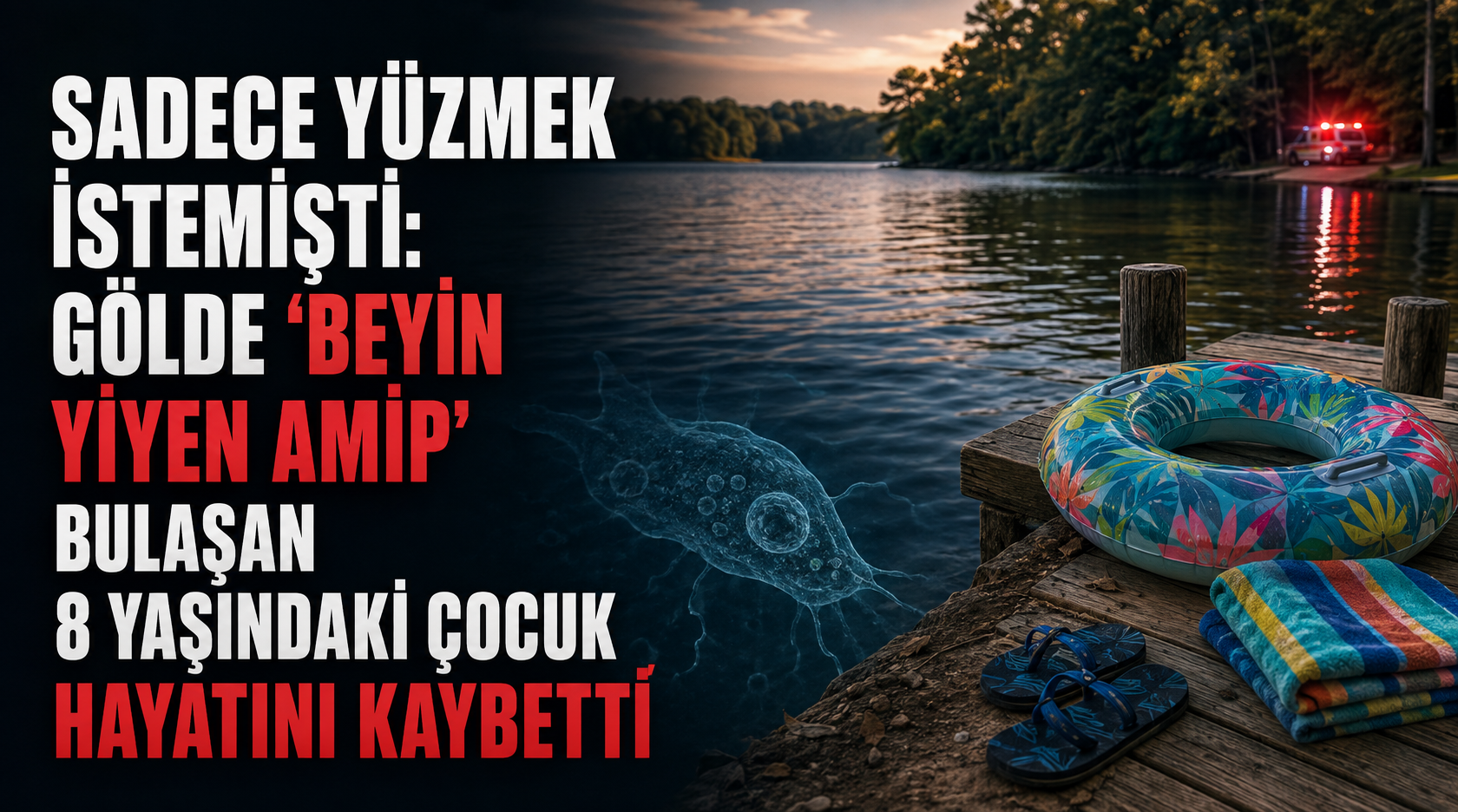 Sadece Yüzmek İstemişti: Gölde “Beyin Yiyen Amip” Bulaşan 8 Yaşındaki Çocuk Hayatını Kaybetti