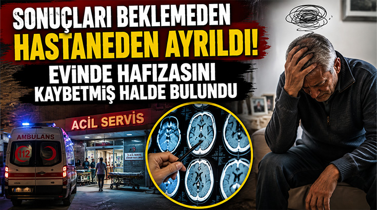 Sonuçları beklemeden hastaneden ayrıldı.. Evinde hafızasını kaybetmiş halde bulundu!
