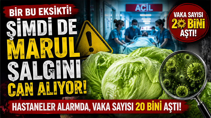 Bir bu eksikti! Şimdi de marul salgını can alıyor: Hastaneler alarmda, vaka sayısı 20 bini aştı!