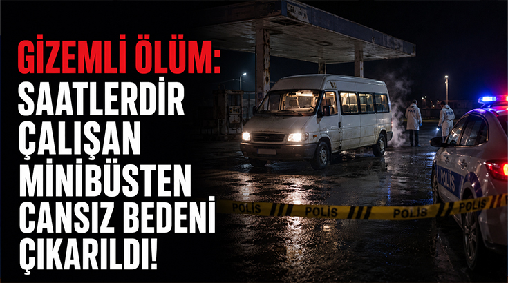 Gizemli ölüm: Saatlerdir çalışan minibüsten cansız bedeni çıkarıldı!