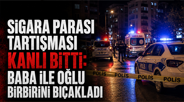 Sigara parası tartışması kanlı bitti: Baba ile oğlu birbirini bıçakladı!