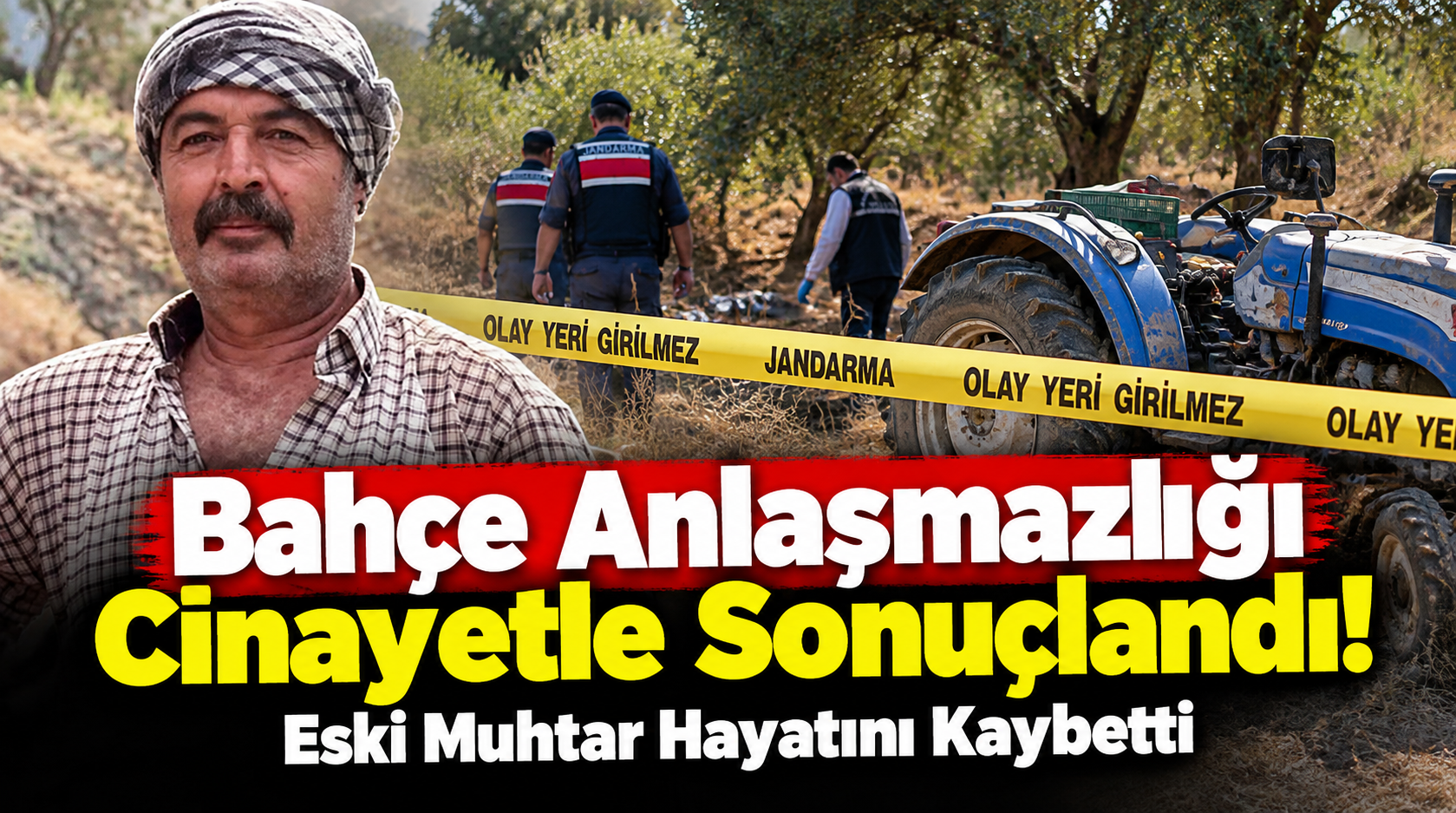 Bahçe anlaşmazlığı cinayetle sonuçlandı! Eski muhtar hayatını kaybetti!